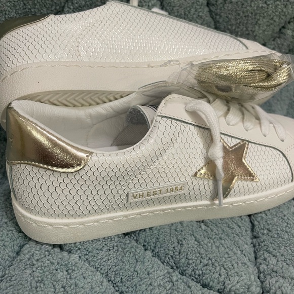 NEW Vintage Havana Carla White Snakeskin Multi Women’s Sz 8 Low Top Sneakers - Picture 6 of 7